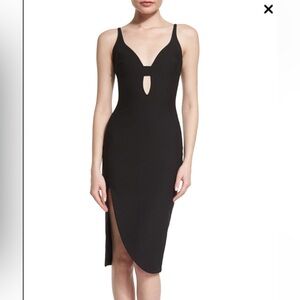 Elizabeth and James myla black midi dress